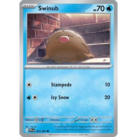 Swinub 23 - ME02 Phantasmal Flames Reverse Holofoil
