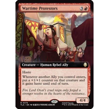 Wartime Protestors (Extended Art) (TLA-375) - Avatar: The Last Airbender