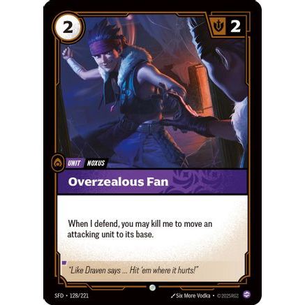 Overzealous Fan (128/221) - Spiritforged Foil