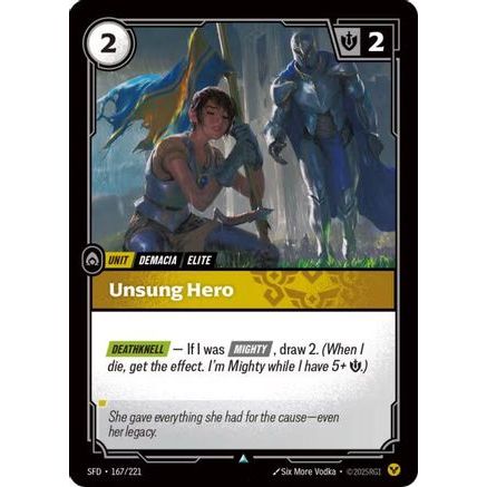 Unsung Hero (167/221) - Spiritforged Foil