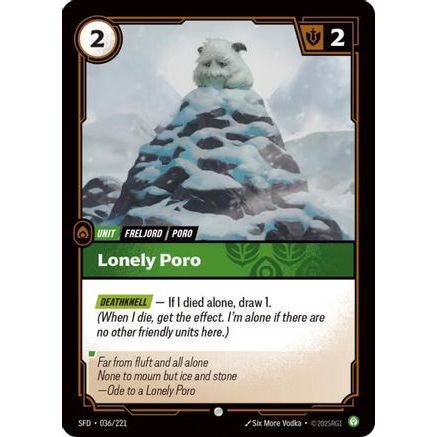 Lonely Poro (036/221) - Spiritforged Foil