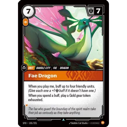 Fae Dragon (101/221) - Spiritforged Foil