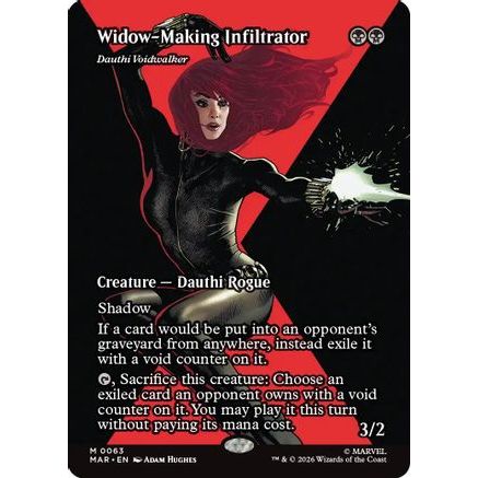 Widow-Making Infiltrator - Dauthi Voidwalker (Borderless) (MAR-063) - Marvel Universe Eternal-Legal Foil