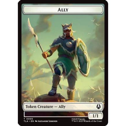 Ally (0005) // Clue (0018) Double-Sided Token (TLA-5 // 18) - Avatar: The Last Airbender