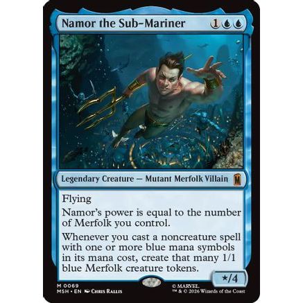 Namor the Sub-Mariner (MSH-069) - Marvel Super Heroes Foil