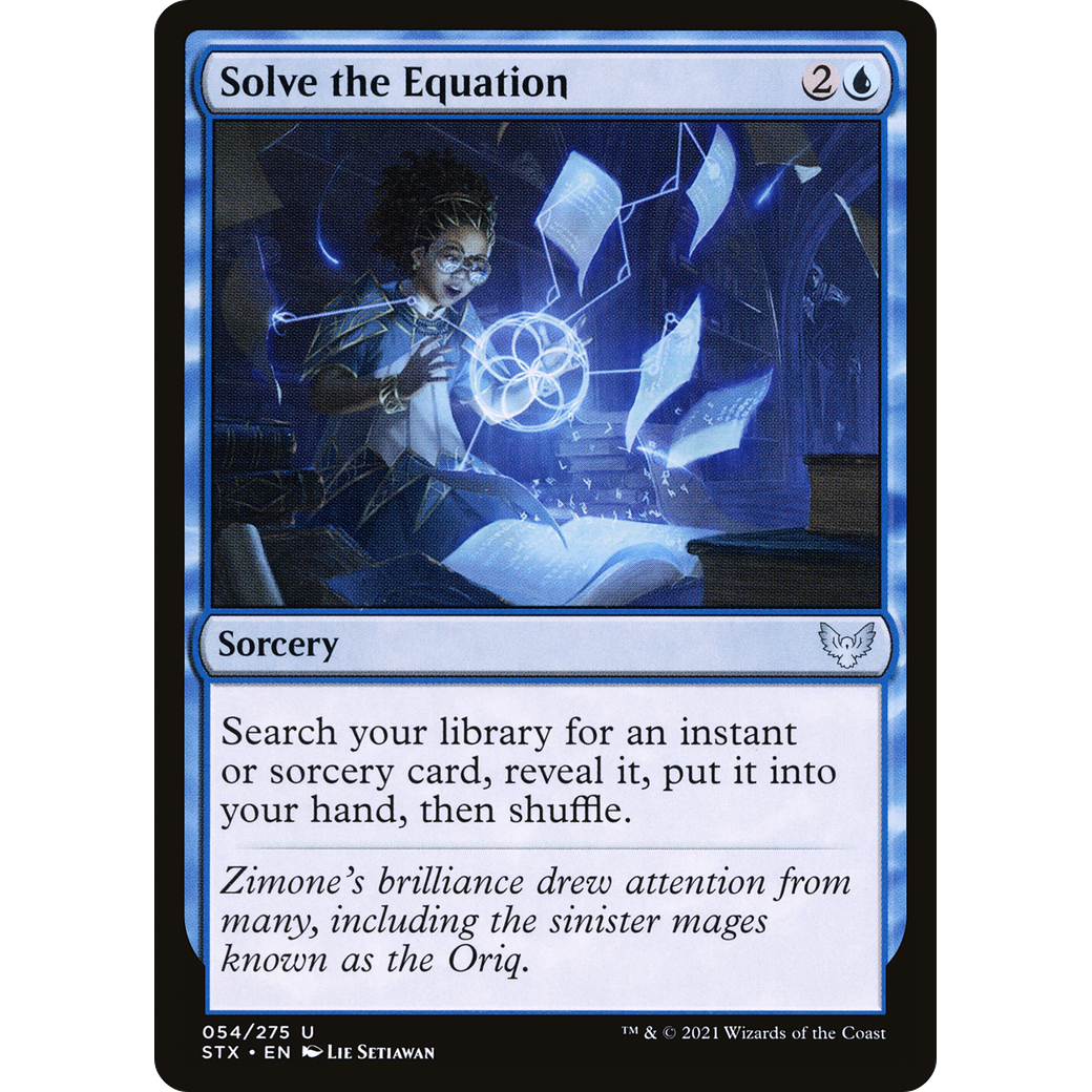 Solve the Equation (STX-054) - Strixhaven: School of Mages Foil