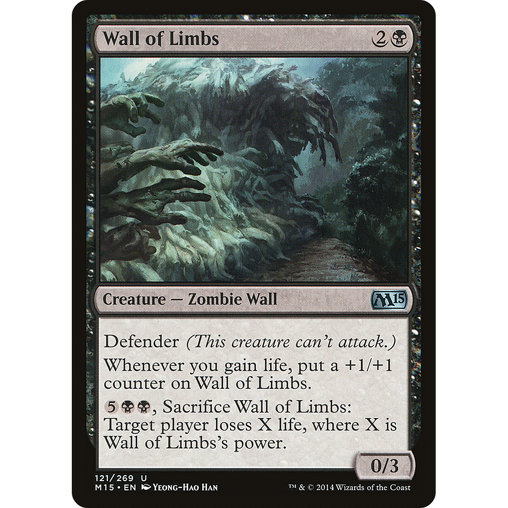 Wall of Limbs (M15-121) - Magic 2015 Foil