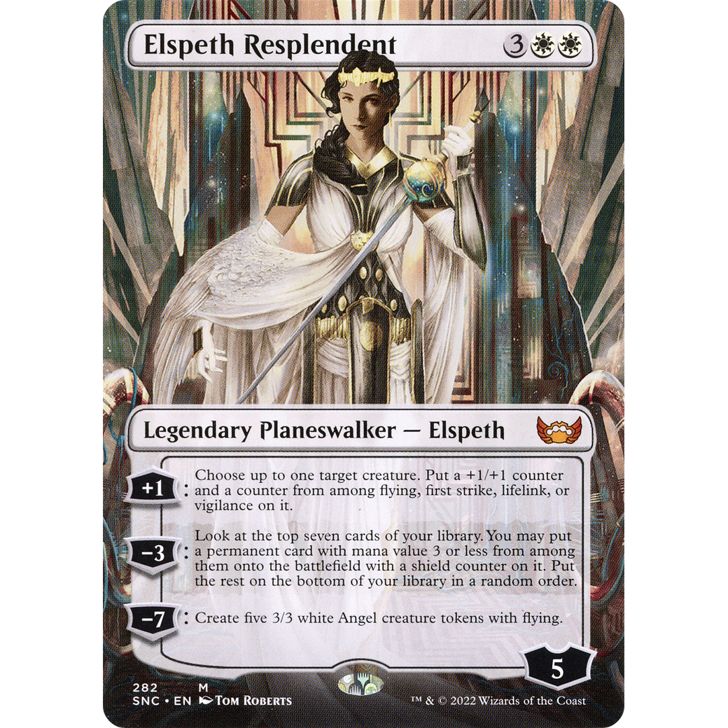 Elspeth Resplendent (Borderless) (SNC-282) - Streets of New Capenna (Borderless)