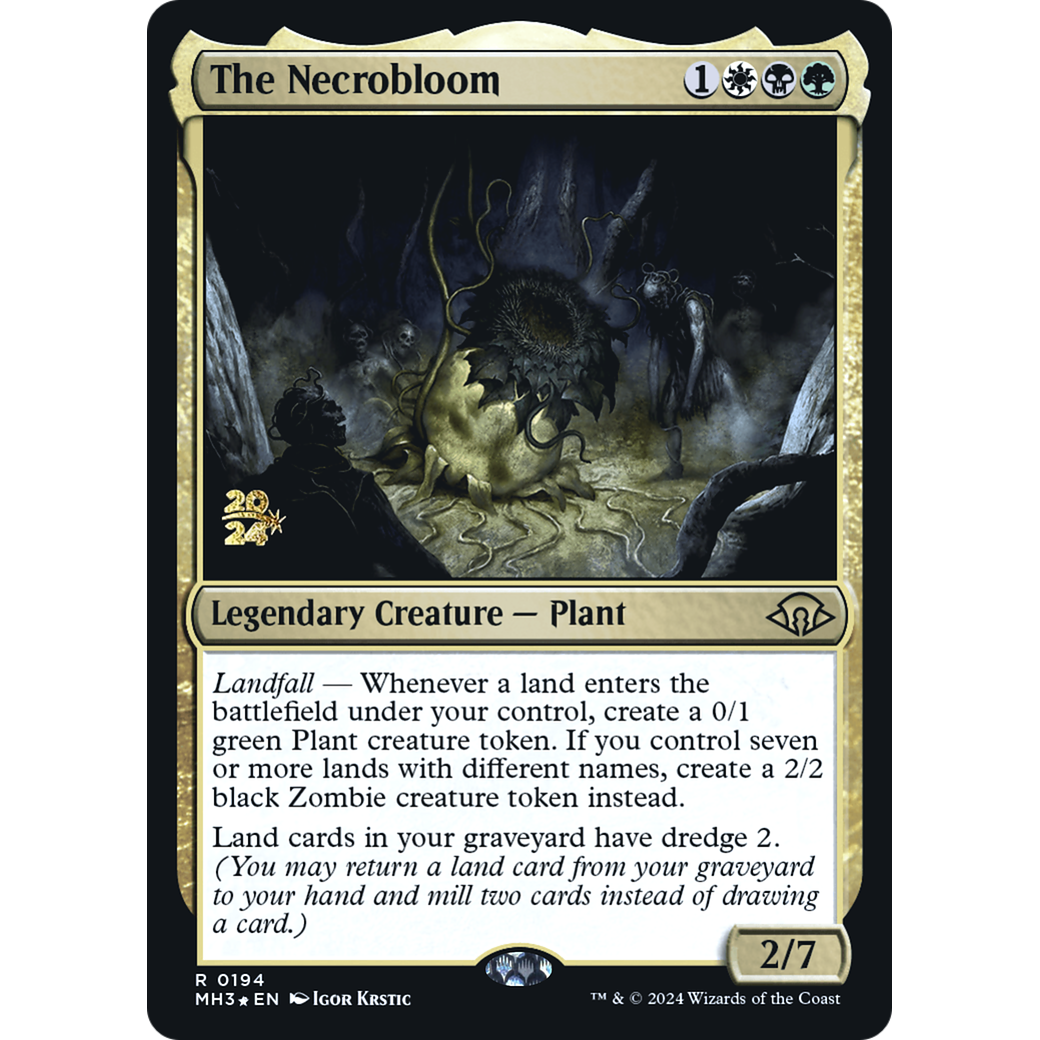 The Necrobloom (PRE-194S) - Modern Horizons 3 Promos Foil