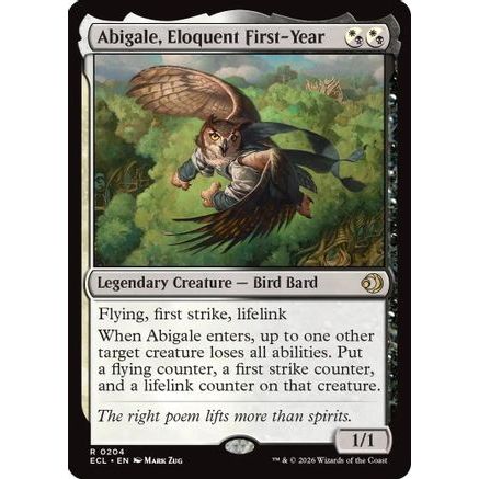 Abigale, Eloquent First-Year (ECL-204) - Lorwyn Eclipsed Foil