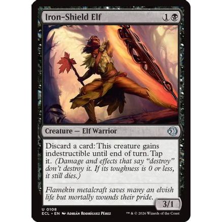 Iron-Shield Elf (ECL-108) - Lorwyn Eclipsed Foil