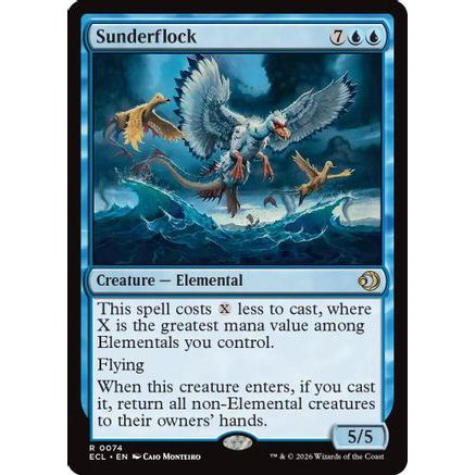 Sunderflock (ECL-074) - Lorwyn Eclipsed Foil