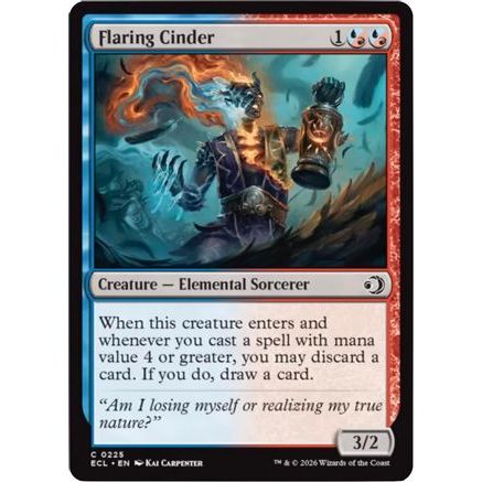 Flaring Cinder (ECL-225) - Lorwyn Eclipsed Foil