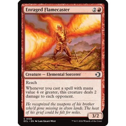 Enraged Flamecaster (ECL-135) - Lorwyn Eclipsed