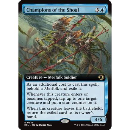 Champions of the Shoal (Extended Art) (ECL-356) - Lorwyn Eclipsed