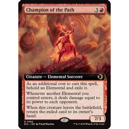Champion of the Path (Extended Art) (ECL-362) - Lorwyn Eclipsed Foil
