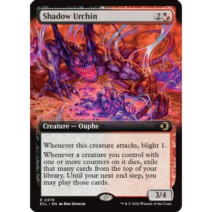 Shadow Urchin (Extended Art) (ECL-379) - Lorwyn Eclipsed Foil