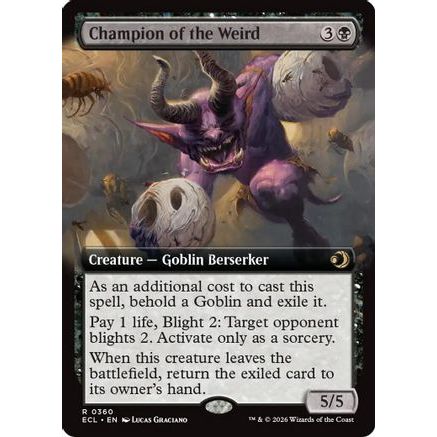 Champion of the Weird (Extended Art) (ECL-360) - Lorwyn Eclipsed Foil