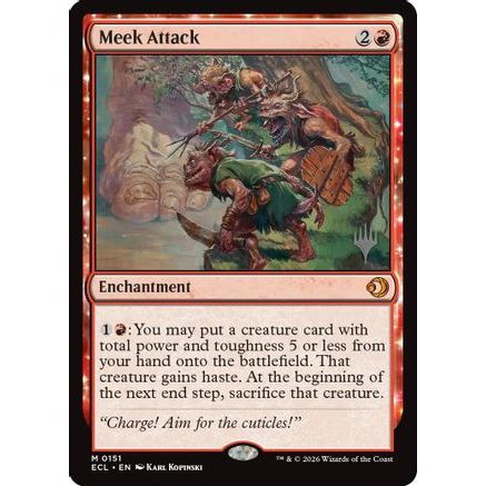 Meek Attack (PPECL-151) - Promo Pack: Lorwyn Eclipsed Foil