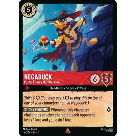 Negaduck - Public Enemy Number One (116/204) - Winterspell Cold Foil
