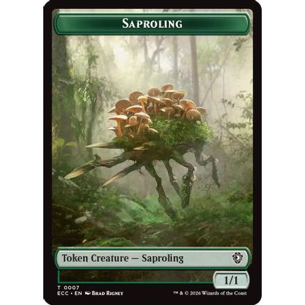 Saproling // The Monarch Double-Sided Token (ECC-7 // 12) - Commander: Lorwyn Eclipsed