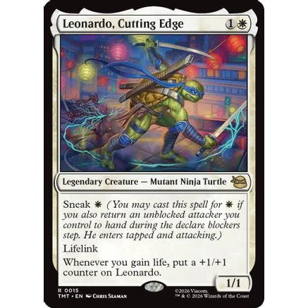 Leonardo, Cutting Edge (TMT-015) - Teenage Mutant Ninja Turtles Foil