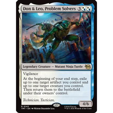 Don & Leo, Problem Solvers (TMT-143) - Teenage Mutant Ninja Turtles Foil