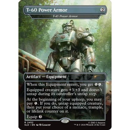 T-60 Power Armor - T-45 Power Armor (SLD-2452) - Secret Lair Drop Series Foil