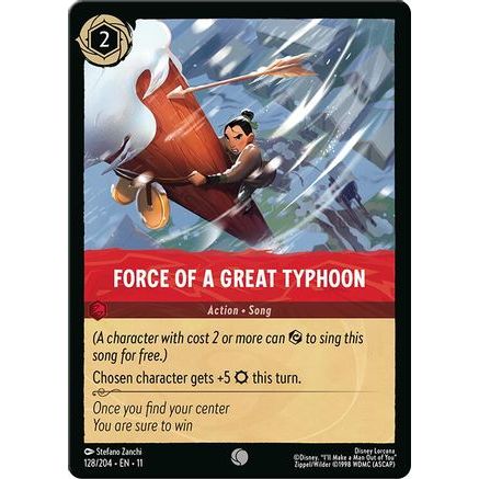 Force of a Great Typhoon (128/204) - Winterspell Cold Foil