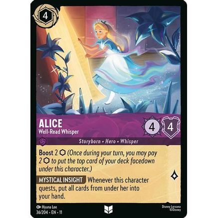 Alice - Well-Read Whisper (36/204) - Winterspell Cold Foil