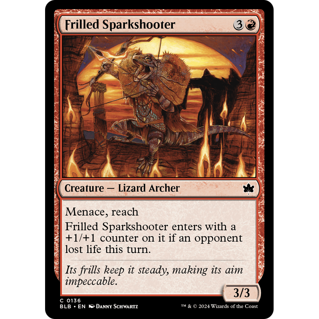 Frilled Sparkshooter (BLB-136) - Bloomburrow Foil