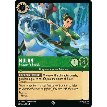 Mulan - Resourceful Recruit (69/204) - Winterspell Cold Foil