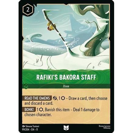 Rafiki's Bakora Staff (99/204) - Winterspell Cold Foil