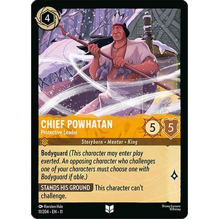 Chief Powhatan - Protective Leader (11/204) - Winterspell Cold Foil