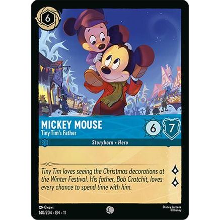 Mickey Mouse - Tiny Tim's Father (140/204) - Winterspell Cold Foil