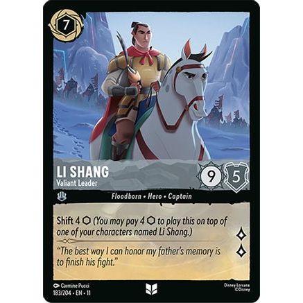 Li Shang - Valiant Leader (183/204) - Winterspell Cold Foil