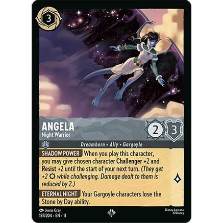 Angela - Night Warrior (187/204) - Winterspell Cold Foil