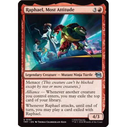 Raphael, Most Attitude (TMT-101) - Teenage Mutant Ninja Turtles Foil