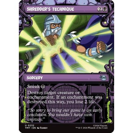 Shredder's Technique (Showcase) (TMT-232) - Teenage Mutant Ninja Turtles Foil