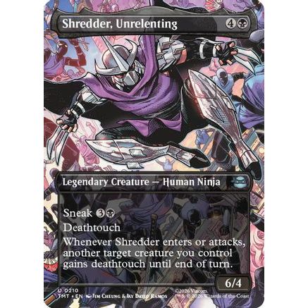 Shredder, Unrelenting (Borderless) (TMT-210) - Teenage Mutant Ninja Turtles