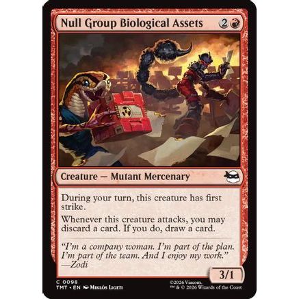 Null Group Biological Assets (TMT-098) - Teenage Mutant Ninja Turtles