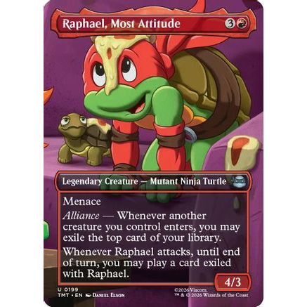 Raphael, Most Attitude (Borderless) (TMT-199) - Teenage Mutant Ninja Turtles