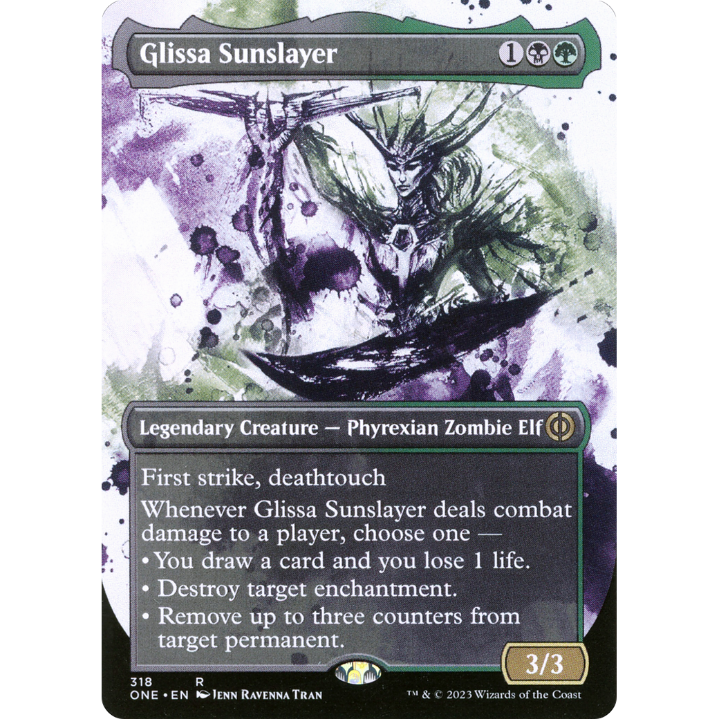 Glissa Sunslayer (ONE-318) - Phyrexia: All Will Be One: (Showcase) (Borderless)