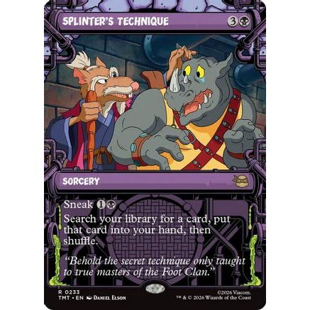 Splinter's Technique (Showcase) (TMT-233) - Teenage Mutant Ninja Turtles