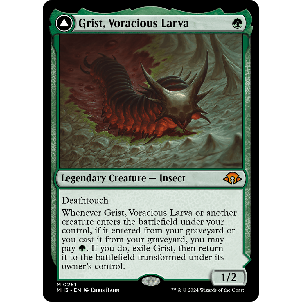 Grist, Voracious Larva // Grist, the Plague Swarm (MH3-251) - Modern Horizons 3 Foil