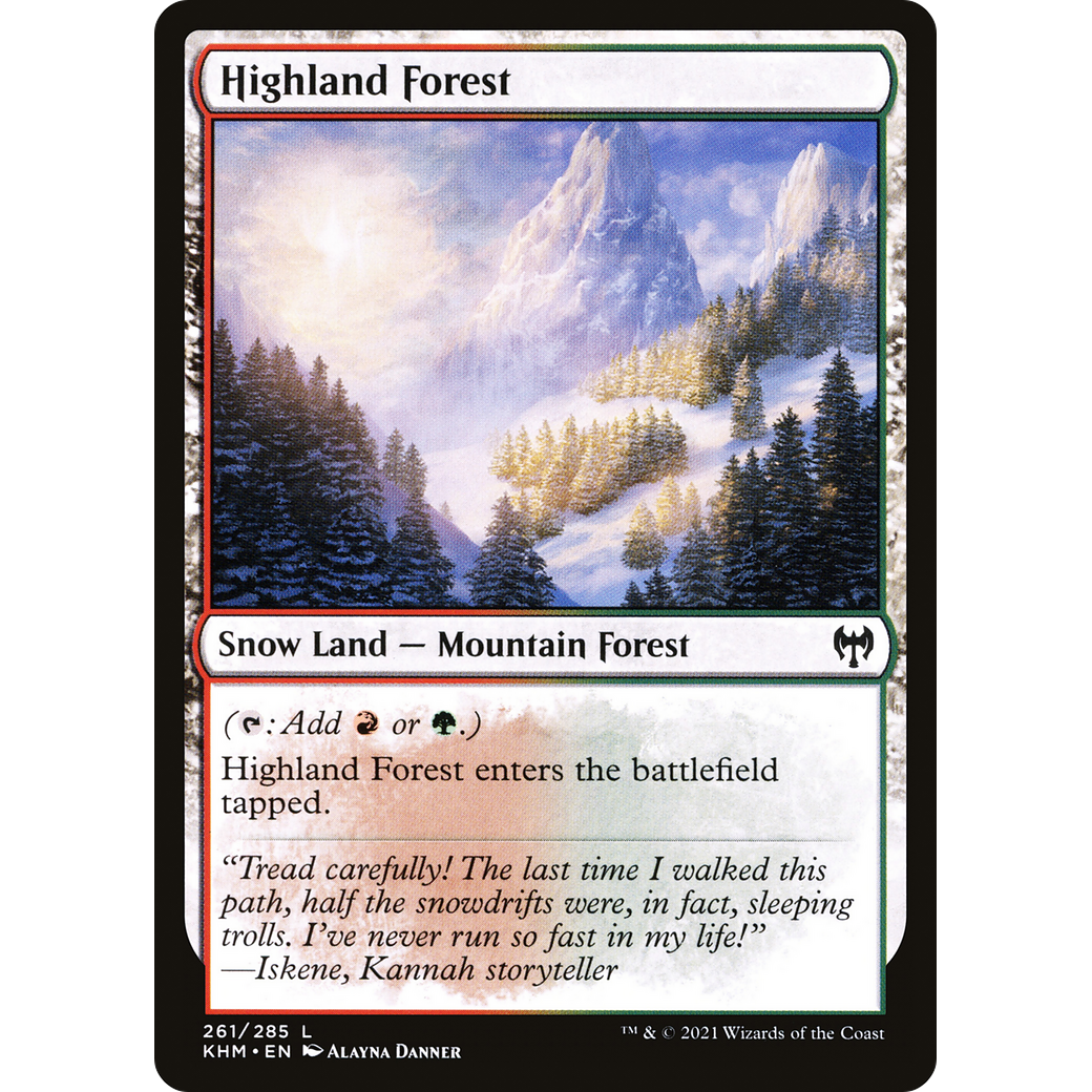Highland Forest (KHM-261) - Kaldheim: (snow) Foil