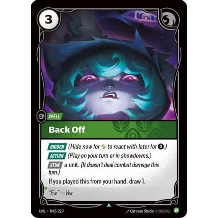Back Off (042/219) - Unleashed