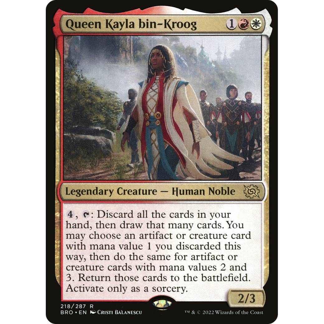 Queen Kayla bin-Kroog (BRO-218) - The Brothers' War Foil