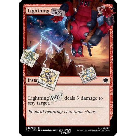 Lightning Bolt (042) (SLD-042) - Secret Lair Drop Series Foil