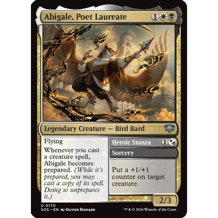 Abigale, Poet Laureate (SOS-170) - Secrets of Strixhaven Foil